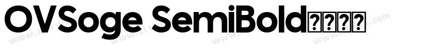 OVSoge SemiBold字体转换